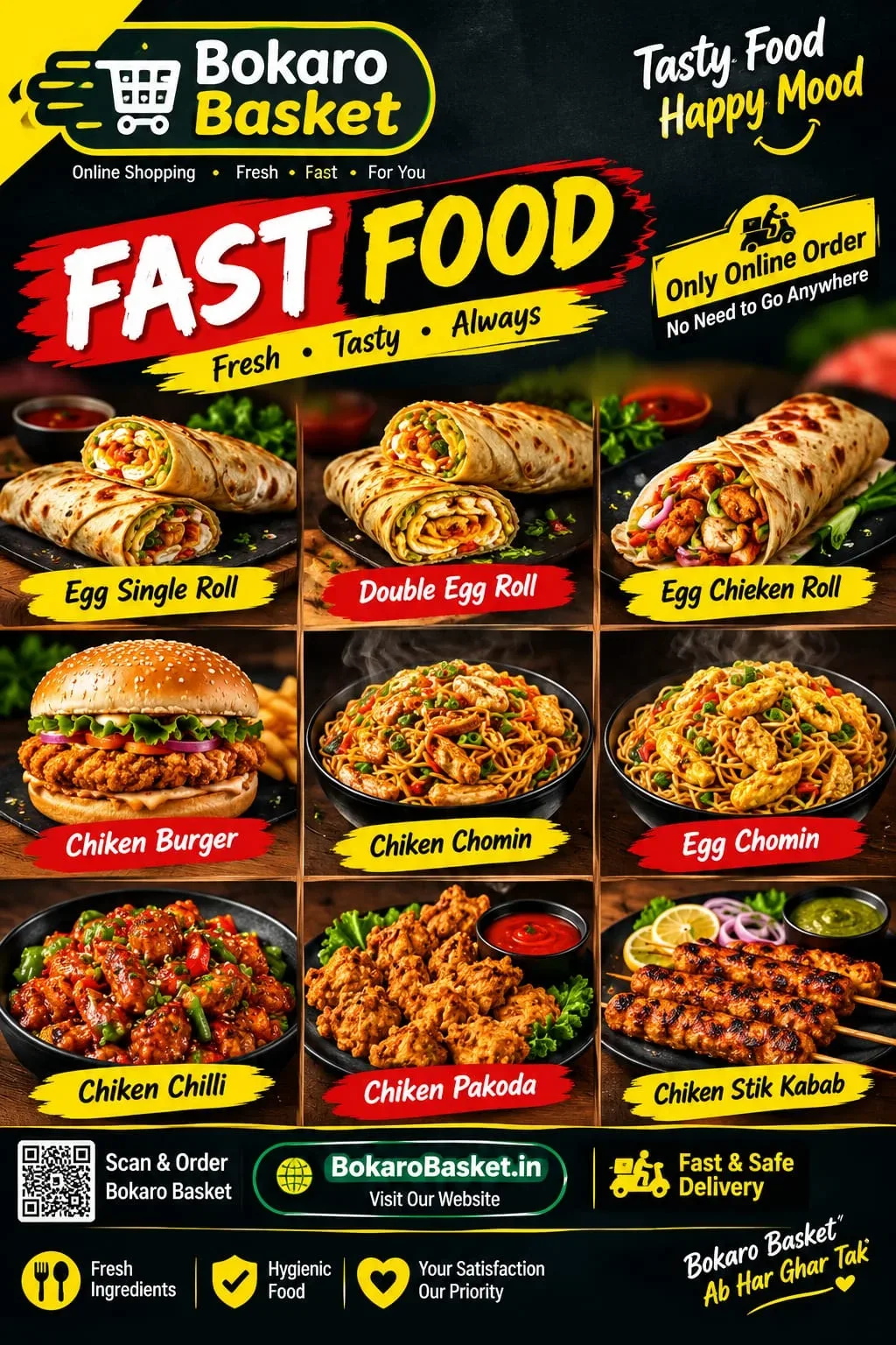 All Fast Food available in Bokaro basket