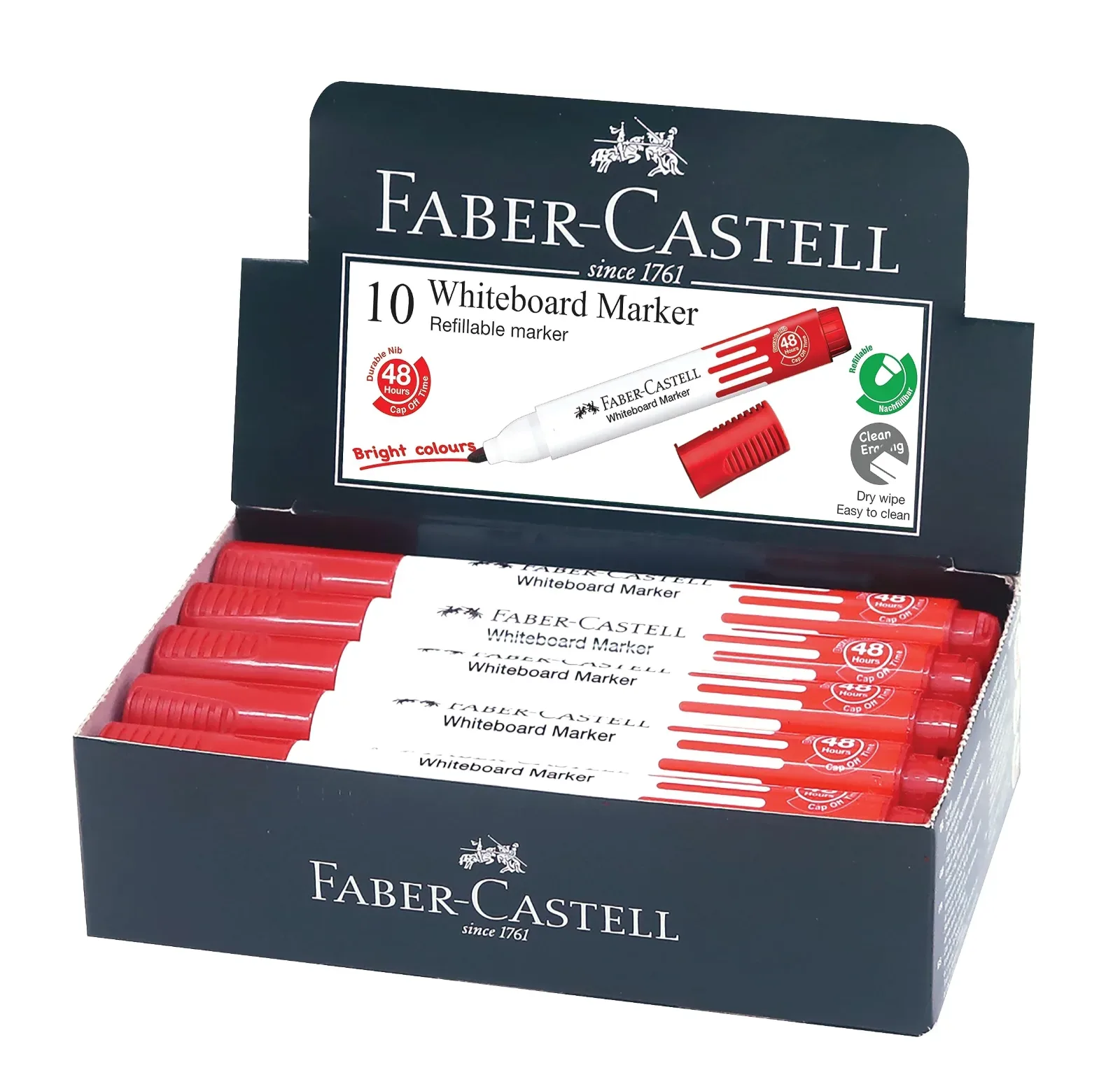 Faber Castell White Board Marker RED