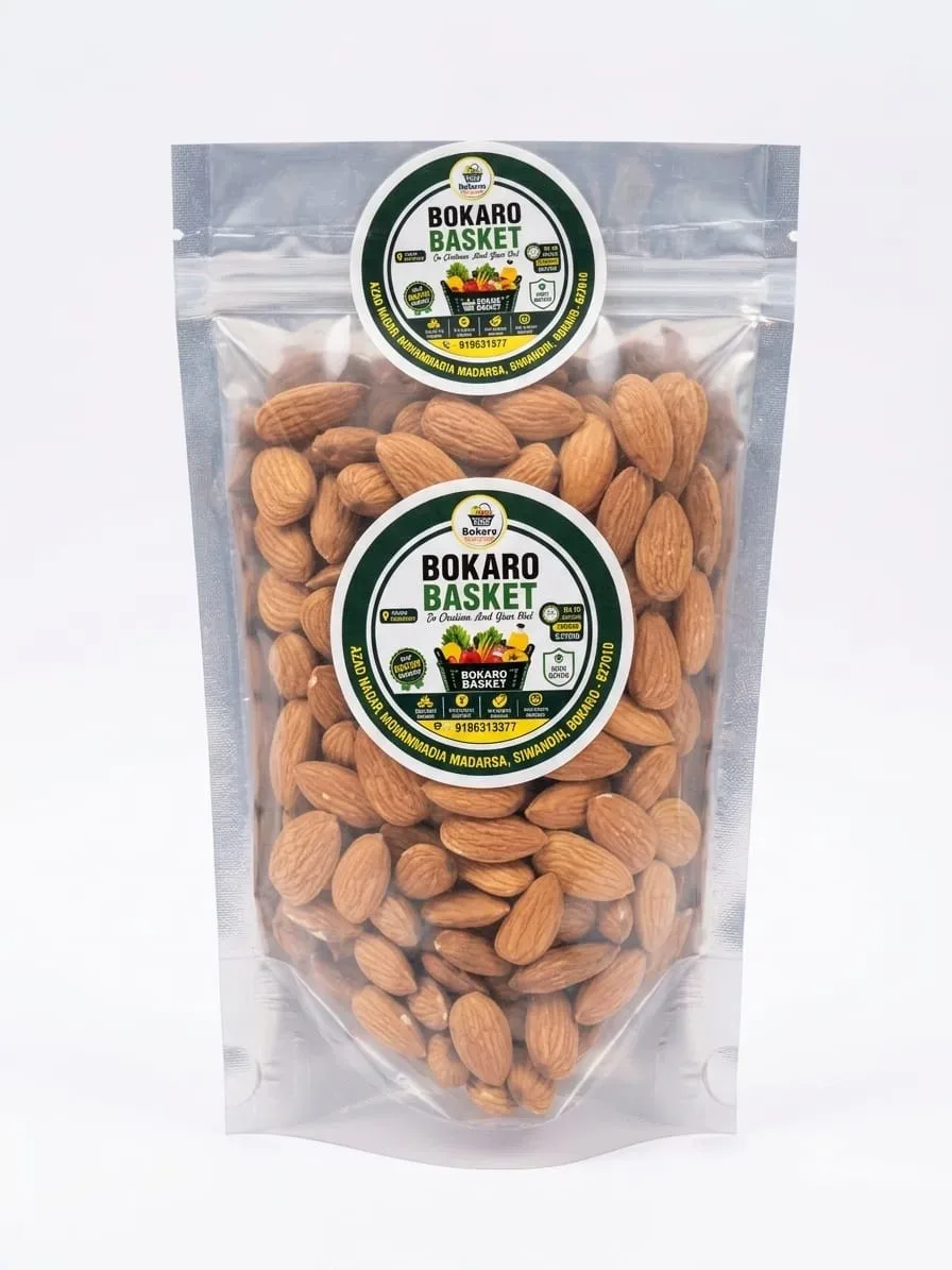ALMOND 250GM POUCH brown (pista badam)