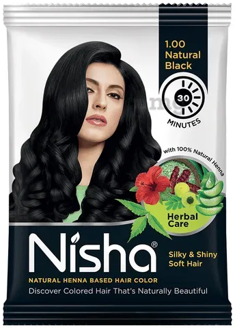 NISHA MEHENDI HAIR  POWDER (BLACK)
