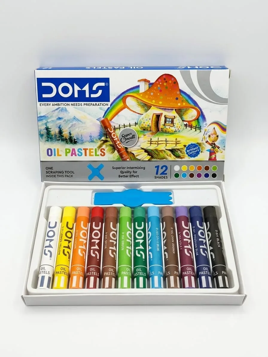 Doms Oil Pastels 12 Shades