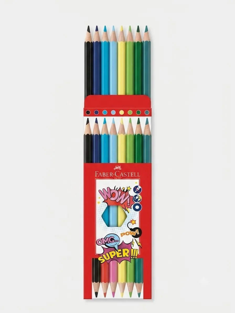 Faber Castell 6 Bi-colour Pencil
