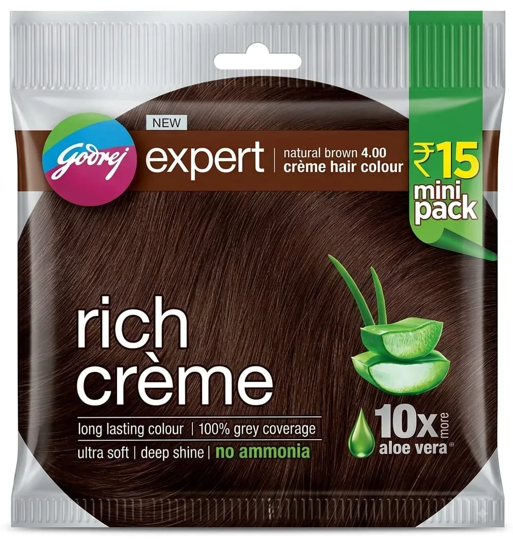 Godrej rich creme Hair Colour Natural Brown Liquid
